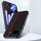 For Google Pixel 9a Ultra-thin Carbon Fiber Texture Printing Phone Case(Black Yellow) - 2