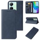 For vivo Y77t Magnetic Closure Leather Phone Case(Blue) - 1
