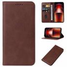For vivo iQOO Neo9 Magnetic Closure Leather Phone Case(Brown) - 1