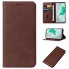 For vivo S18 Magnetic Closure Leather Phone Case(Brown) - 1