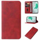 For vivo S18 Magnetic Closure Leather Phone Case(Red) - 1