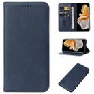 For vivo S18 Pro Magnetic Closure Leather Phone Case(Blue) - 1