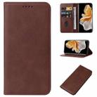 For vivo S18 Pro Magnetic Closure Leather Phone Case(Brown) - 1