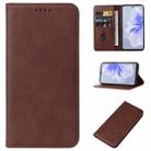 For vivo S18e Magnetic Closure Leather Phone Case(Brown) - 1