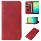 For vivo T3 Magnetic Closure Leather Phone Case(Red) - 1