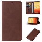 For vivo V30 Lite 5G Magnetic Closure Leather Phone Case(Brown) - 1