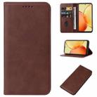 For vivo Y36 5G Magnetic Closure Leather Phone Case(Brown) - 1