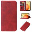 For vivo Y36 5G Magnetic Closure Leather Phone Case(Red) - 1