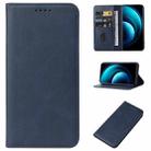 For vivo X100 Pro Magnetic Closure Leather Phone Case(Blue) - 1