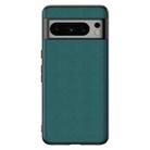 For Google Pixel 8 Pro Ultra-thin Plain Skin Leather Phone Case(Green) - 1