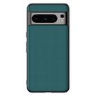 For Google Pixel 8 Ultra-thin Plain Skin Leather Phone Case(Green) - 1