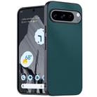 For Google Pixel 9 / 9 Pro Ultra-thin Plain Skin Leather Phone Case(Green) - 1