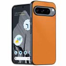 For Google Pixel 9 Pro XL Ultra-thin Plain Skin Leather Phone Case(Orange) - 1