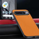 For Google Pixel 10 / 10 Pro Ultra-thin Plain Skin Leather Phone Case(Orange) - 2