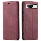 For Google Pixel 8 CaseMe 013 Multifunctional Horizontal Flip Leather Phone Case(Wine Red) - 2
