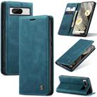 For Google Pixel 8 CaseMe 013 Multifunctional Horizontal Flip Leather Phone Case(Blue) - 1