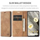 For Google Pixel 8 CaseMe 013 Multifunctional Horizontal Flip Leather Phone Case(Brown) - 3