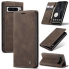 For Google Pixel 8 Pro CaseMe 013 Multifunctional Horizontal Flip Leather Phone Case(Coffee) - 1