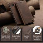 For Google Pixel 6A CaseMe 013 Multifunctional Horizontal Flip Leather Phone Case(Coffee) - 3