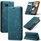 For Google Pixel 6A CaseMe 013 Multifunctional Horizontal Flip Leather Phone Case(Blue) - 1