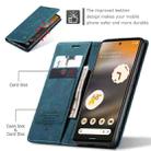 For Google Pixel 6A CaseMe 013 Multifunctional Horizontal Flip Leather Phone Case(Blue) - 3