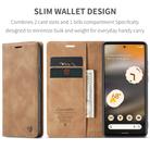 For Google Pixel 6A CaseMe 013 Multifunctional Horizontal Flip Leather Phone Case(Brown) - 2