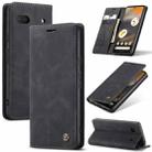 For Google Pixel 6A CaseMe 013 Multifunctional Horizontal Flip Leather Phone Case(Black) - 1