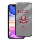 For iPhone 11 / XR Full Coverage HD Privacy Ceramic Film - 1