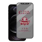 For iPhone 12 / 12 Pro Full Coverage HD Privacy Ceramic Film - 1