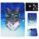 For iPad Air / Air 2  / iPad 9.7 2017 / 2018 TPU Electric Pressed Horizontal Flip Leather Case with Holder & Card Slot & Sleep / Wake-up Function(Headphone Cat) - 1