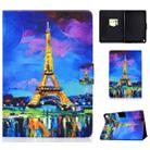 For Kindle Fire HD 8 (2020) TPU Electric Pressed Horizontal Flip Leather Case with Holder & Card Slot & Sleep / Wake-up Function(Eiffel Tower) - 1
