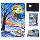 For Kindle Fire HD 8 (2020) TPU Electric Pressed Horizontal Flip Leather Case with Holder & Card Slot & Sleep / Wake-up Function(Watercolor Tree) - 1