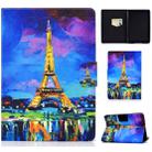 For Kindle Paperwhite 4 / 3 / 2 / 1 TPU Electric Pressed Horizontal Flip Leather Case with Holder & Card Slot & Sleep / Wake-up Function(Eiffel Tower) - 1