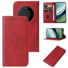 For Huawei Mate 60 Magnetic Closure Leather Phone Case(Red) - 1