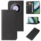 For Huawei Mate 60 Pro Magnetic Closure Leather Phone Case(Black) - 1