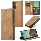 For Samsung Galaxy S23 FE 5G CaseMe 013 Multifunctional Horizontal Flip Leather Phone Case(Brown) - 1