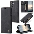 For Samsung Galaxy S23 FE 5G CaseMe 013 Multifunctional Horizontal Flip Leather Phone Case(Black) - 1