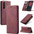 For Samsung Galaxy S24+ 5G CaseMe 013 Multifunctional Horizontal Flip Leather Phone Case(Wine Red) - 1