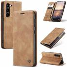 For Samsung Galaxy S24+ 5G CaseMe 013 Multifunctional Horizontal Flip Leather Phone Case(Brown) - 1