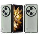 For OPPO Find N3 / OnePlus Open ABEEL Ecological Leather Shockproof PU Phone Case(Green) - 1