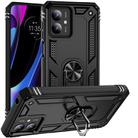 For Motorola Moto G14 Shockproof TPU + PC Phone Case with Holder(Black) - 1