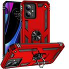 For Motorola Moto G14 Shockproof TPU + PC Phone Case with Holder(Red) - 1