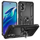 For Motorola Moto G Power 5G 2024 Shockproof TPU + PC Phone Case with Holder(Black) - 1