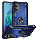 For Motorola Moto G Play 4G 2024 Shockproof TPU + PC Phone Case with Holder(Blue) - 1