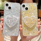 For iPhone 11 Pro Max Starry Sequin Mirror Stand Epoxy TPU Phone Case(Blue) - 3
