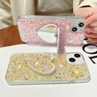 For iPhone 11 Pro Max Starry Sequin Mirror Stand Epoxy TPU Phone Case(Blue) - 5