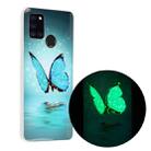 For Samsung Galaxy A21s Luminous TPU Mobile Phone Protective Case(Butterfly) - 1