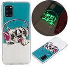 For Samsung Galaxy A31 Luminous TPU Mobile Phone Protective Case(Headset Dog) - 1