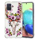 For Samsung Galaxy A71 5G Luminous TPU Mobile Phone Protective Case(Flower Deer) - 1