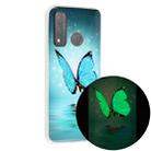 For Huawei P smart 2020 Luminous TPU Mobile Phone Protective Case(Butterfly) - 1